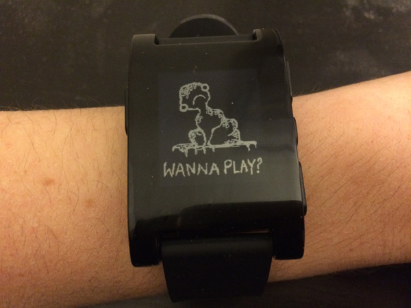 "Wanna play?" is displayed every minute which is not one of the 0-15-30-45 min markers.