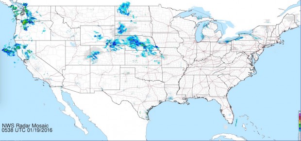 NOAA's "national mosaic" radar map